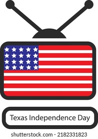 Texas independence day symbol vector