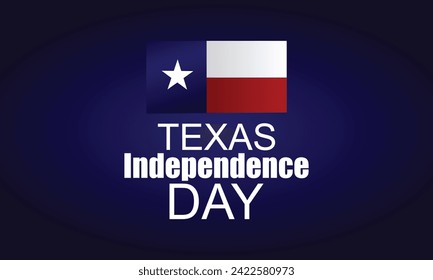 Texas Independence Day Unique Text Design