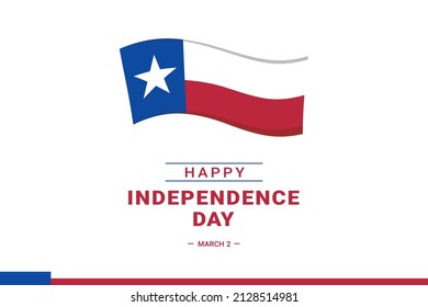 Texas Independence Day. Vector Illustration. The illustration is suitable for banners, flyers, stickers, cards, etc.	