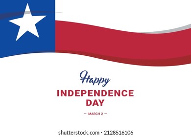 Texas Independence Day. Vector Illustration. The illustration is suitable for banners, flyers, stickers, cards, etc.	