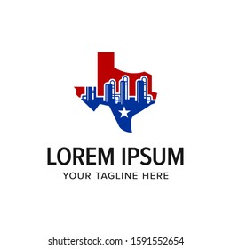 Texas industrial logo. Oil and gas american company. Branding for factory, manufacture, engineering, oil and gas company, texas industrial. etc. Isolated logo vector inspiration. Graphic designs