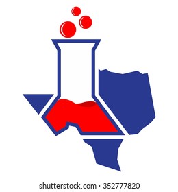 texas laboratory logo vector.