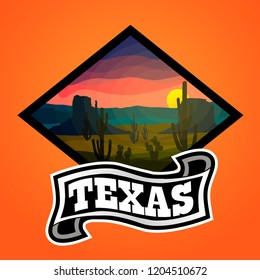 Texas Landscape Vector