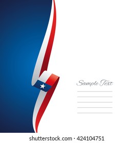 Texas left side brochure cover vector