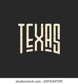 Texas Lettering Typography T Shirt Design