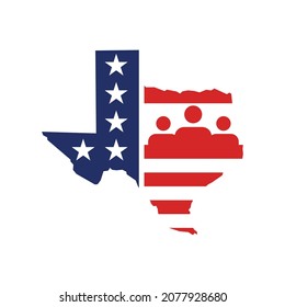 Texas logo design vector template