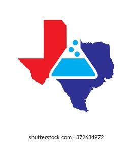 texas logo vector. laboratory logo. science and knowledge logo vector.