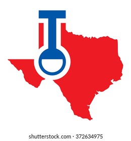 texas logo vector. laboratory logo. science and knowledge logo vector.