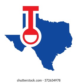 texas logo vector. laboratory logo. science and knowledge logo vector.