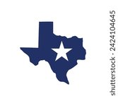 texas logo vector. lone star of texas logo vector.