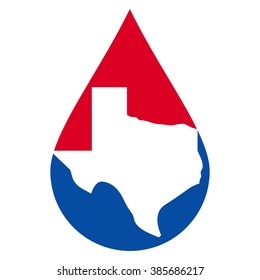 texas logo vector. water drop logo vector.