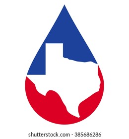 texas logo vector. water drop logo vector.
