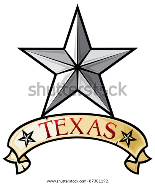 Texas Lone Star Symbol Stock Vector (Royalty Free) 87301192