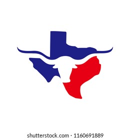 Texas Long Horn Logo Template