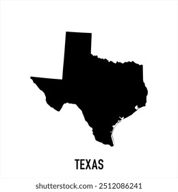 Karte von Texas. Abstraktes Design, Vektorgrafik