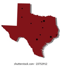 texas map detailed