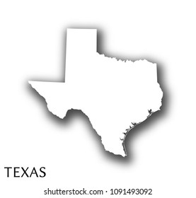 Texas map. Elements of image furnished by NASA.