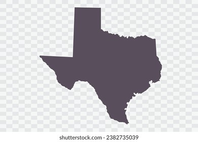 TEXAS Map Graphite Color on White Background quality files Png