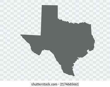 Color gris del mapa de TEXAS en el fondo png