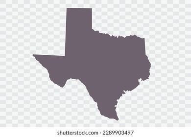 TEXAS Map Grey Color on White Background quality files Png