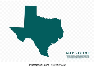 TEXAS map High Detailed on white background. Abstract design vector illustration eps 10