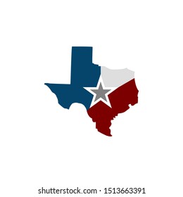 texas map home and building logo