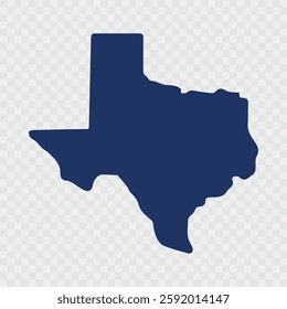 Texas map icon set, Vector. Texas map isolated on transparent background, vector illustration. Texas map icon set. Texas map symbol isolated on white background.