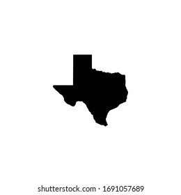 Texas Map Icon, Texas Map Sign and symbol vector