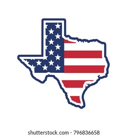 texas map. texas icon. texas symbol. logo vector.