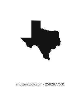 Texas map icon Symbol mark in Outline style
