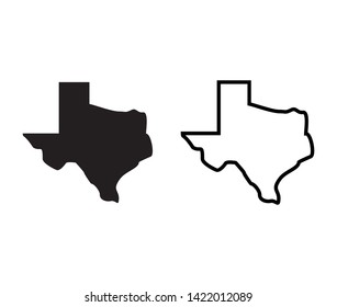 Texas Map Icon, Texas vector