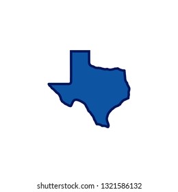 texas map icon vector illustration
