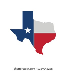 Texas map icon. Vector illustration - Vector