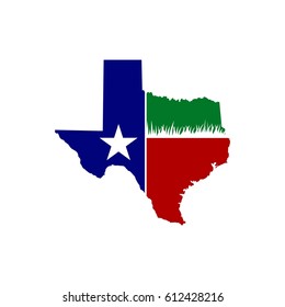 Texas Map icon Vector Illustration logo template Design. Vector EPS 10.