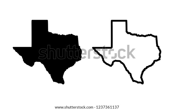 テキサスの地図のアイコンベクター画像 メールアイコンシンボルのベクター画像 ウェブサイトのコンピュータとモバイルベクターのシンボル のベクター画像素材 ロイヤリティフリー