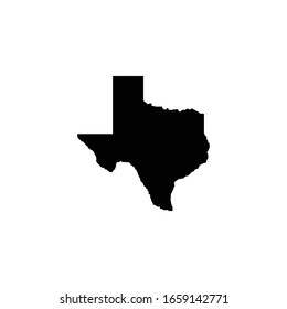 Texas map logo icon vector.