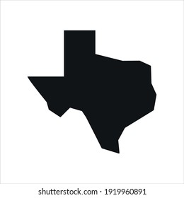 texas map logo vector. design template, vector illustration.