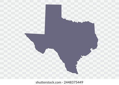 TEXAS Map pewter Color on White Background quality files Png