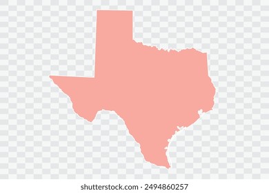 TEXAS Mapa salmón Color Archivos de calidad de fondo png