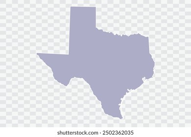 TEXAS Mapa de color plateado sobre fondo blanco archivos de calidad Png