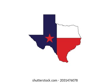 Texas Map Symbol United States America Stock Vector (Royalty Free ...