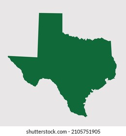 TEXAS map vector, Abstract design vector illustration Eps 10. Green color palette color. High Detailed on white background.