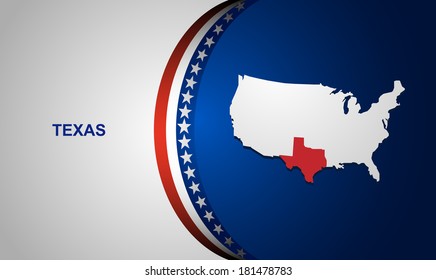 Texas Map Vector Background Stock Vector (Royalty Free) 181478783 ...