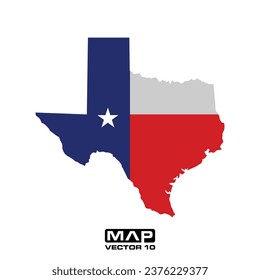 texas map vector elements, texas map vector illustration, texas map vector template