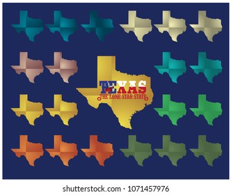 Texas Map Vector EPS 10