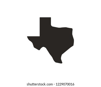 Texas Map Vector Icon