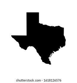 Texas Map Vektorillustration Symbol. Symbol für die Website
