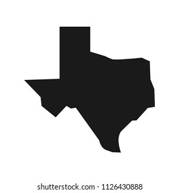 Texas map vector. Logo.