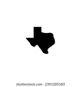 Icono de mapas de Texas, vectoir de señas de mapas de texas