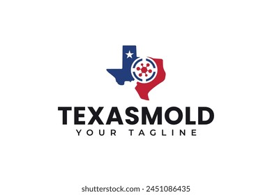 texas mold removal logo design for repair and service company business